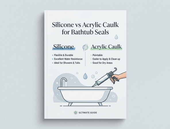 Silicone vs. Acrylic Caulk: Choosing the Best Seal for Your Bathtub Image