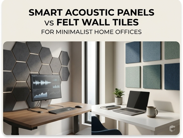 Smart Acoustic Panels vs. Felt Wall Tiles: Which Is Best for Your Minimalist Home Office? Image