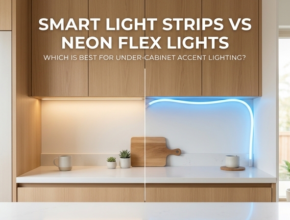 Smart Light Strips vs. Neon Flex: The Ultimate Guide to Under-Cabinet Accent Lighting Image
