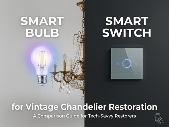 Smart Switch vs. Smart Bulb: The Best Choice for Vintage Chandelier Restoration Image