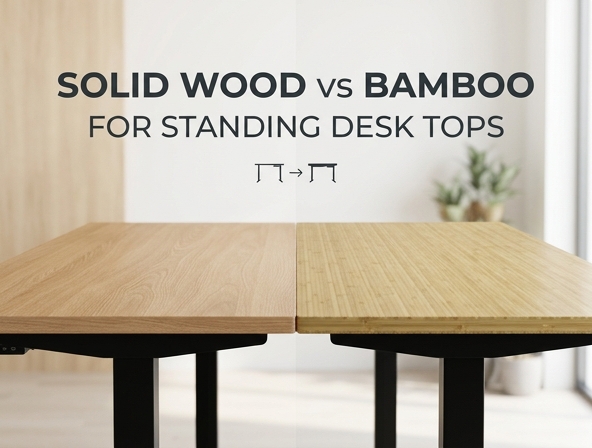 Solid Wood vs. Bamboo: Choosing the Best Standing Desk Top for Your Home Office Image