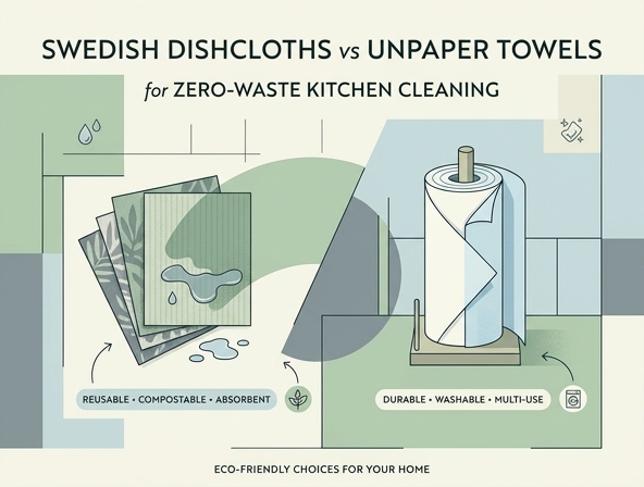 Swedish Dishcloths vs. Unpaper Towels: The Ultimate Guide to Zero-Waste Kitchen Cleaning Image