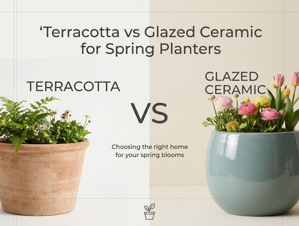 Terracotta vs. Glazed Ceramic: Choosing the Best Pots for Spring Gardening Image